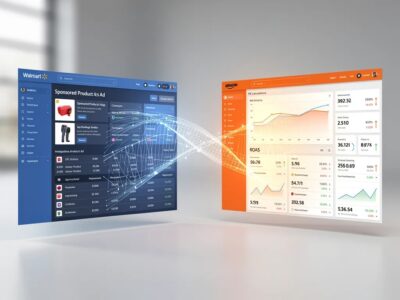 Walmart Connect and Amazon Ads manager platforms
